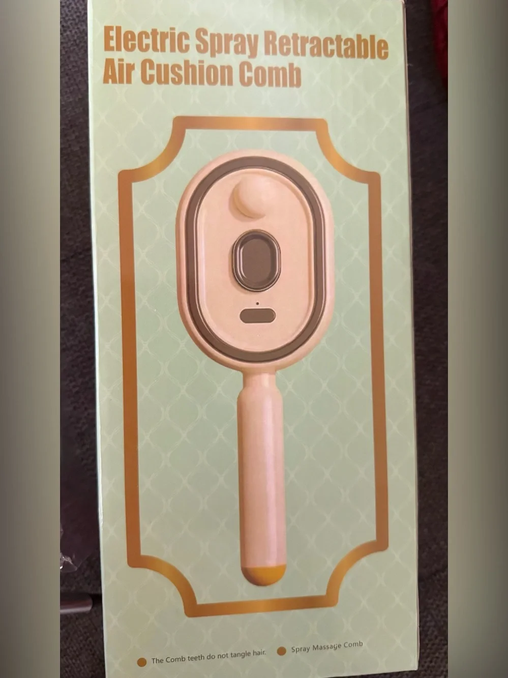 Electric Spray Retractable Air Cushion Comb - Pink
